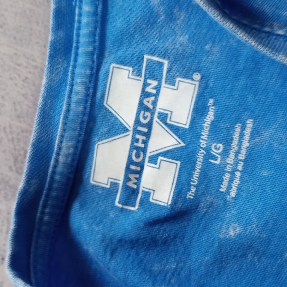 University Of Michigan Wolverines Tie Dye T-Shirt - Picture 2 of 4